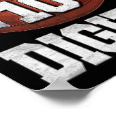 Poster 10e anniversaire garçon double chiffres 10 ans Foo (Coin)