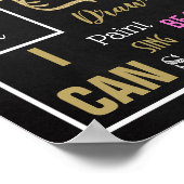 Poster 10e anniversaire marque de jalon pour une fille (Coin)