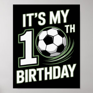 Poster 10e anniversaire qui donne le coup d'envoi de l'an