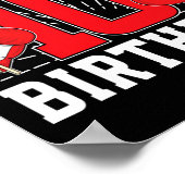 Poster 10e Boxe Anniversaire Fête 10 ans Boxer Naissance (Coin)