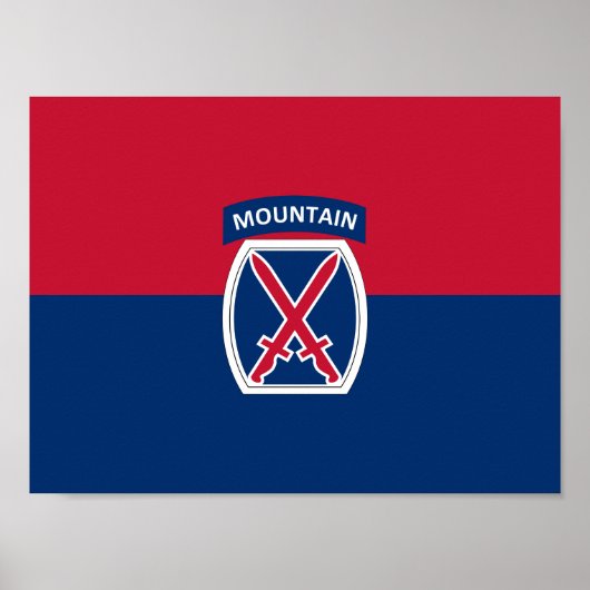 Poster 10e division de montagne (Devant)
