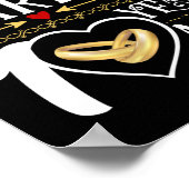 Poster 10ème anniversaire de Mariage marié il y a 10 ans (Coin)