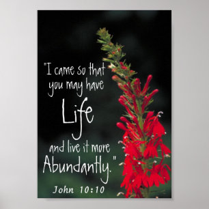 Poster 10h10 de John d'encouragement de vers de bible