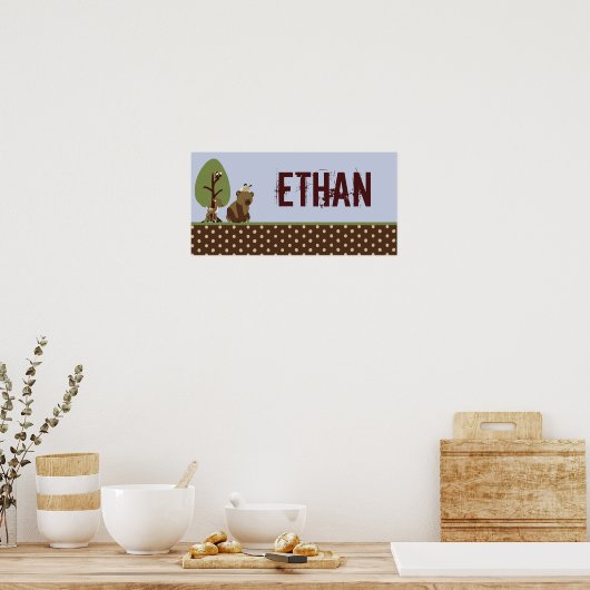 Poster 10x20 Nursery Art Name Imprimer Enchanted Hollow W (Cuisine)