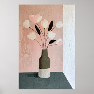 Poster 1129 Résistance Et Calme D'Un Minimalisme Floral -