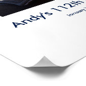 Poster 112e anniversaire photo personnalisée Connexion Bu (Coin)