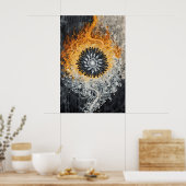 Poster 1147 Incendie Et Eau (Cuisine)