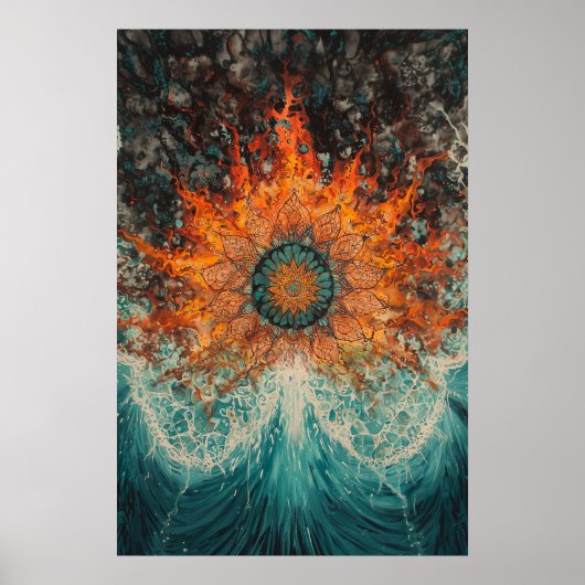 Poster 1151 Incendie Et Eau (Devant)