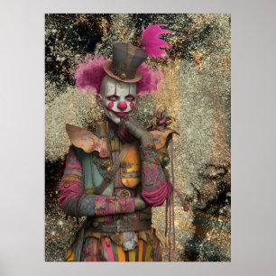 Poster 11 FD2 Circus Clown Art Vintage Retro Carnival art