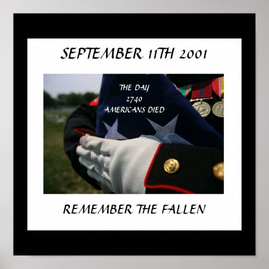 POSTER 11 SEPTEMBRE 2001 RAPPELEZ-VOUS LA CHUTE (Devant)