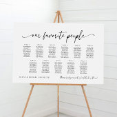 Poster 11 Tableaux Nos personnes préférées Plan de tablea