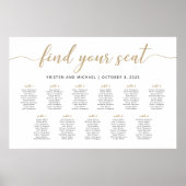 Poster 11 Tableaux Trouvez Votre Siège Plan De Plan (Devant)