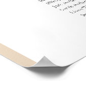 Poster 11 Tables Arc Beige Trouvez Votre Siège Carte De S (Coin)