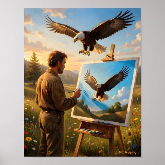 Poster 11 X 14 Downloadable The Artist Eagle (Devant)