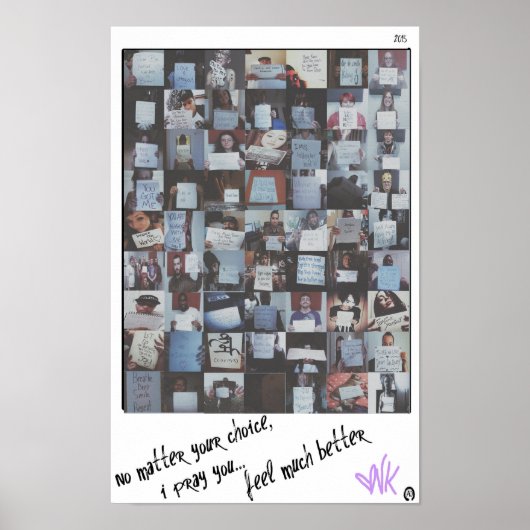 Poster 11" x 17" "Sans titre" Vidéo musicale Vida Killz P (Devant)