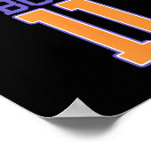 Poster 11e anniversaire garçon Bysketbyll Lover 11 ans Bd (Coin)