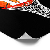 Poster 11e anniversaire Sport 11 ans Bysketbyll 11 garçon (Coin)