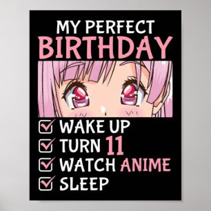 Poster 11e anniversaire Veille Anime 11 ans Anime Ado
