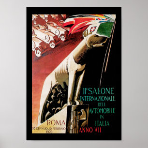 Poster 11e Salone Internazionale Automobile ~ Roma