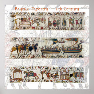Poster 11ème siècle de tapisserie de Bayeux