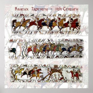 Poster 11ème siècle de tapisserie de Bayeux