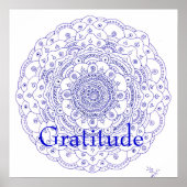 Poster 11Mandala 6, Gratitude (Devant)