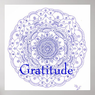 Poster 11Mandala 6, Gratitude