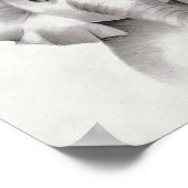 Poster 11x14 Éléphant soufflant des bulles de son trompe (Coin)