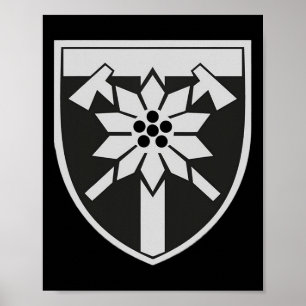 Poster 128e brigade de montagne d'assaut (Ukraine) Milice