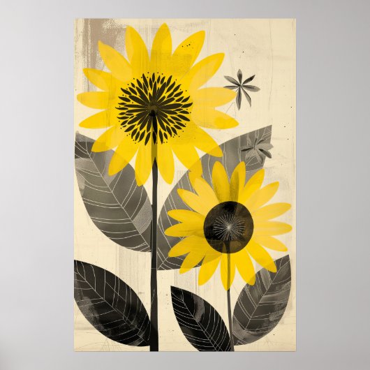 Poster 1291 Floral (Devant)