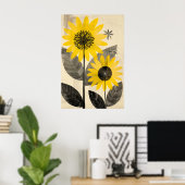 Poster 1291 Floral (Bureau à domicile)