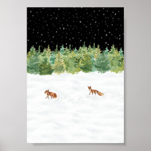 Poster (12,7 x 17,8 cm) - Winter Scene