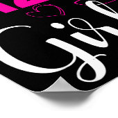 Poster 12 ans fille joyeux 12e anniversaire (Coin)