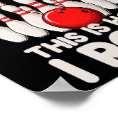 Poster 12 Ans Vieux Bowling Party 12ème Anniversaire C'Es (Coin)