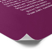 Poster 12 Argent de table sur le Mariage Cassis (Coin)