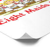 Poster 12 days eight maids a-milking (Coin)