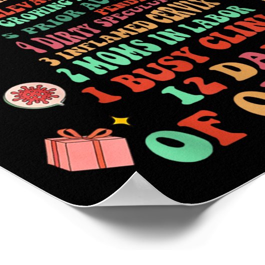 Poster 12 Days Of Ob-gyn Christmas Tree Labor & Deliv (Coin)