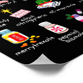 Poster 12 Drugs Of Christmas Pharmacist Technician Pharma (Coin)