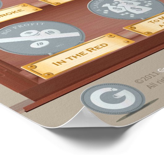 Poster 12 idiomes sur l'argent (Coin)