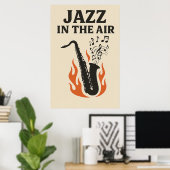 Poster 12, Jazz in de lucht,  (Thuiskantoor)