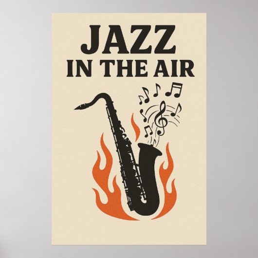 Poster 12, Jazz in de lucht, (Voorkant)