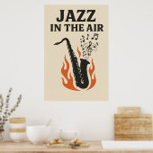 Poster 12, Jazz in the Air, Vintage (Cuisine)
