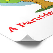 Poster 12 jours de perdrix dans un poirier (Coin)