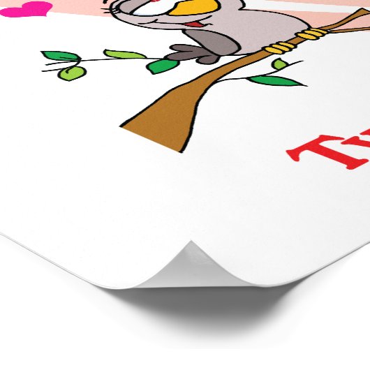 Poster 12 jours deux tourterelles (Coin)