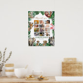 Poster 12 mois de première année photo collage (Cuisine)