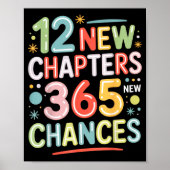Poster 12 New Chapters 365 Chances Insrational Quote For (Devant)
