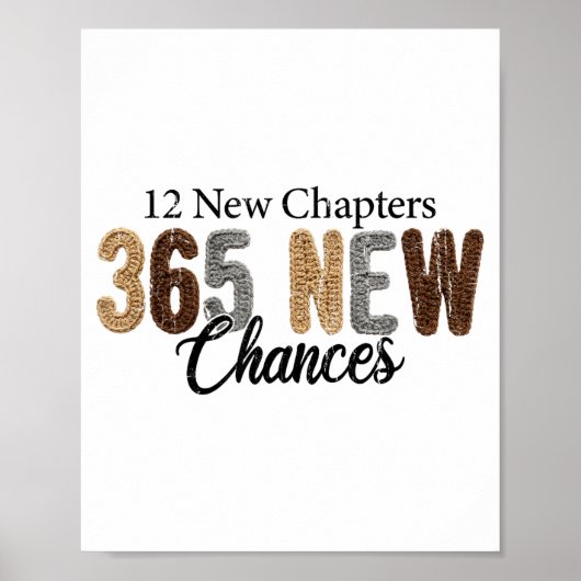Poster 12 New Chapters 365 New Chances (Devant)
