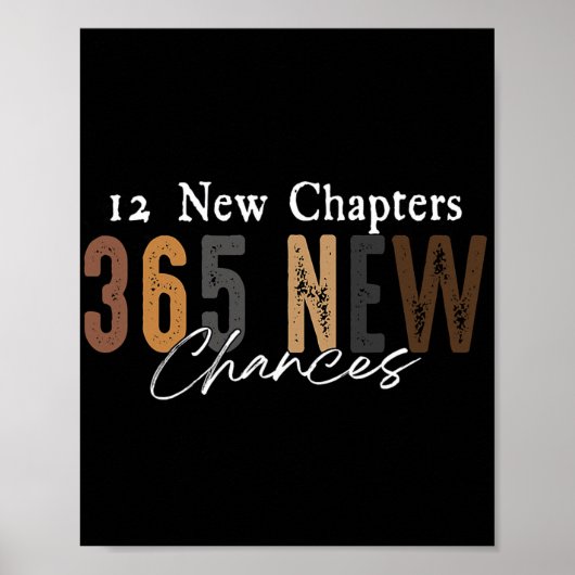 Poster 12 New Chapters 365 New Chances  (Devant)