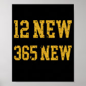 Poster 12 New Chapters 365 New Chances Happy New Year Par (Devant)