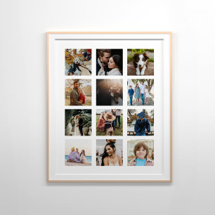 Poster 12 photo collage